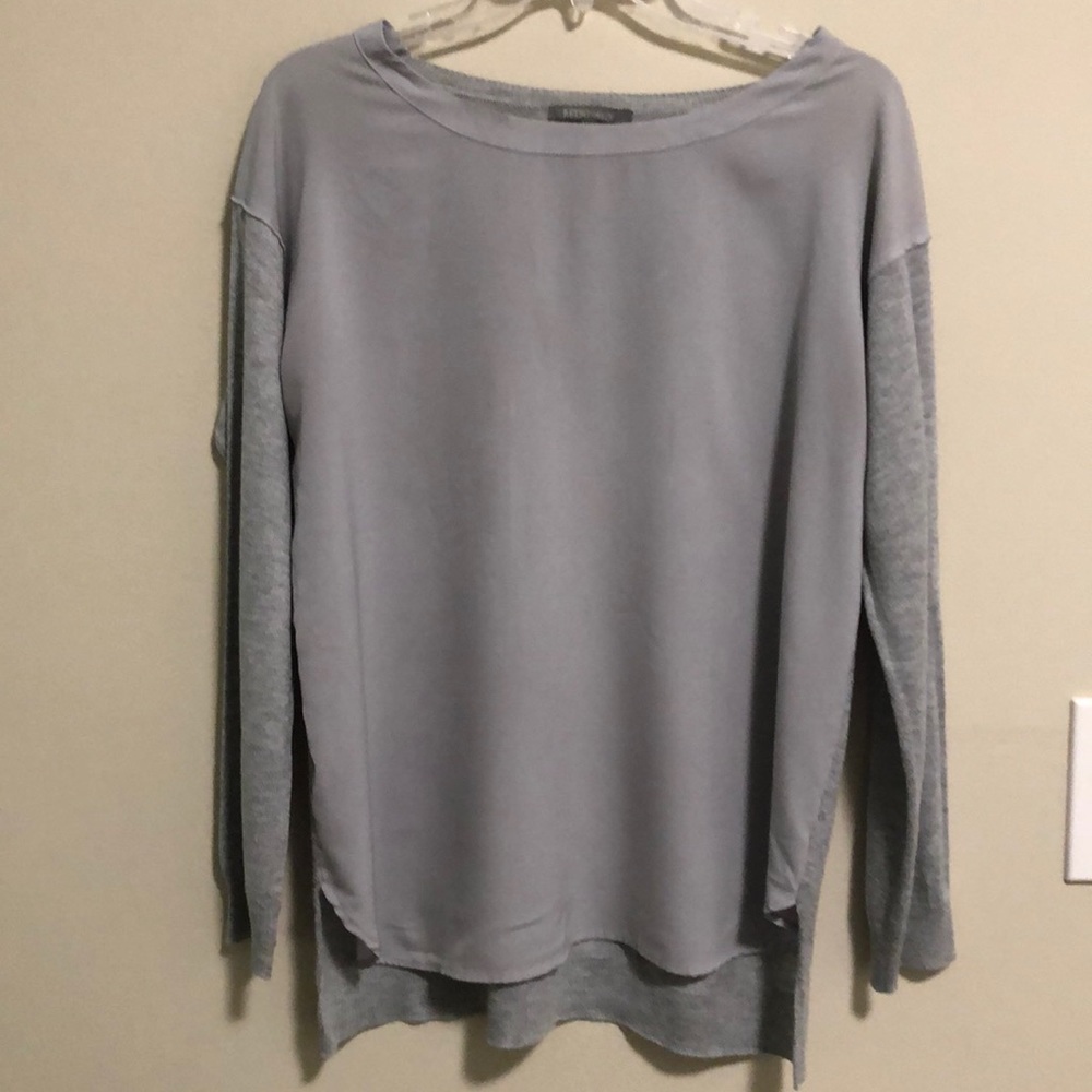 RETRO-ology Tunic Top Sweater SZ M Gray EUC